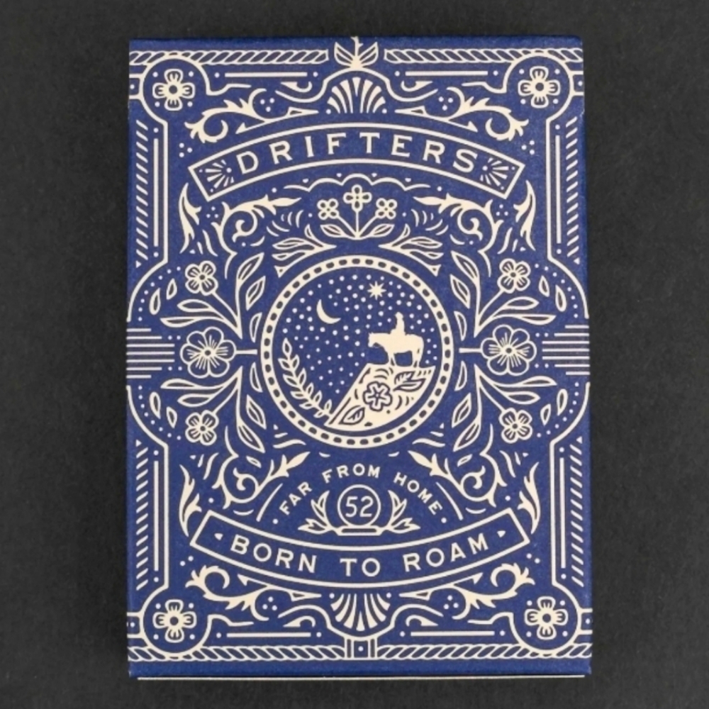 Drifters Playing Cards Blue D&D